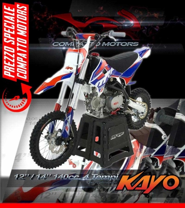 Pit Bike Kayo MRF 140 in offerta su Compatto Motors